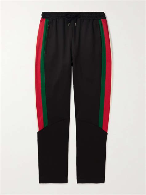 gucci sweatpants blue logo|Gucci jogging pants.